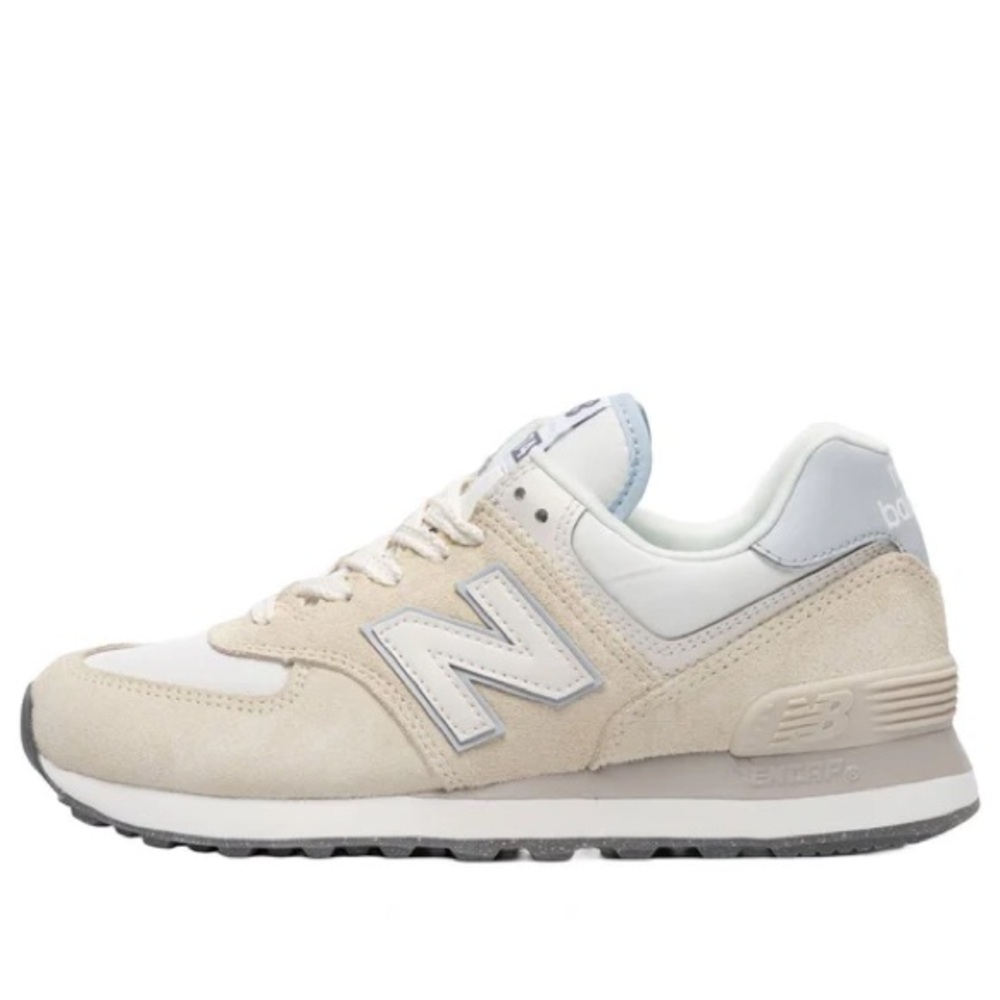 New Balance Beige and White Women's Sneakers